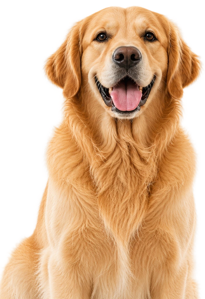 Golden Retriever smiling